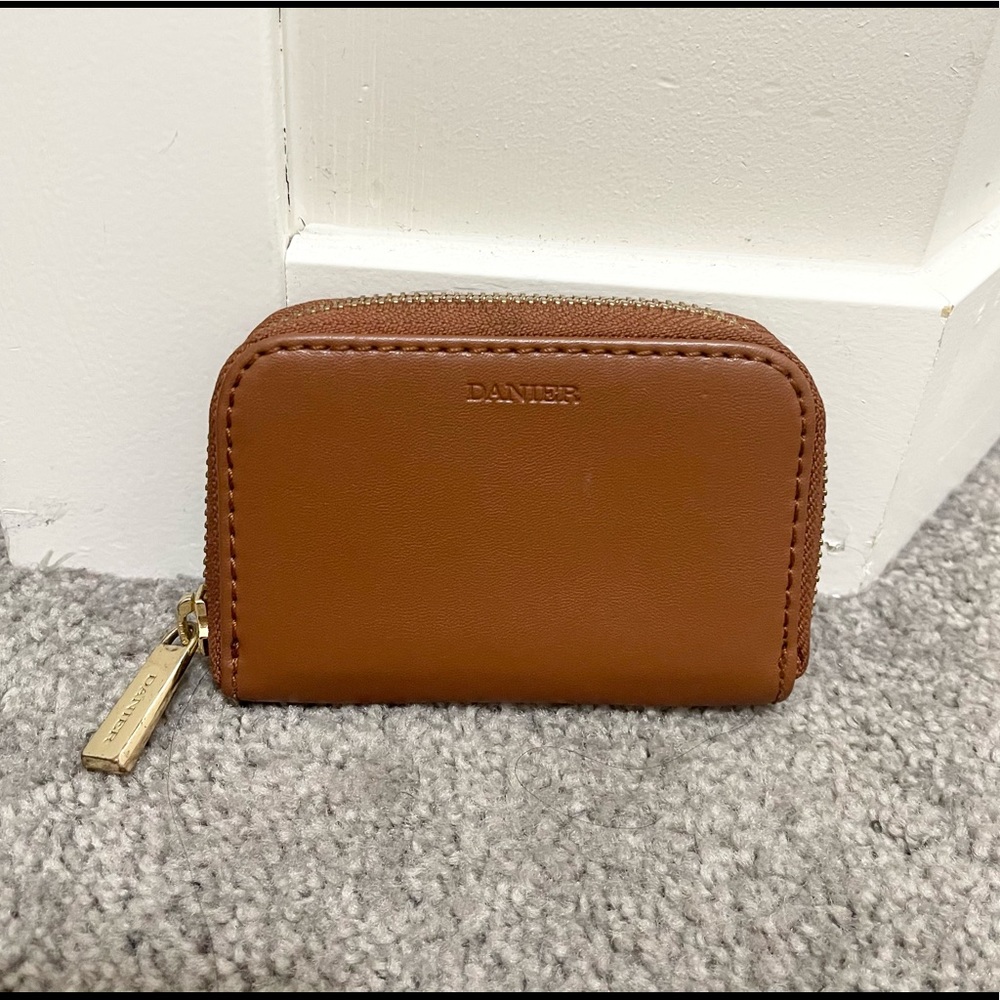 Danier small folded zip wallet